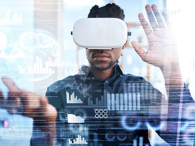VR/AR headset and GUI