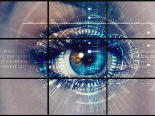 Eye on # grid with overlay UI