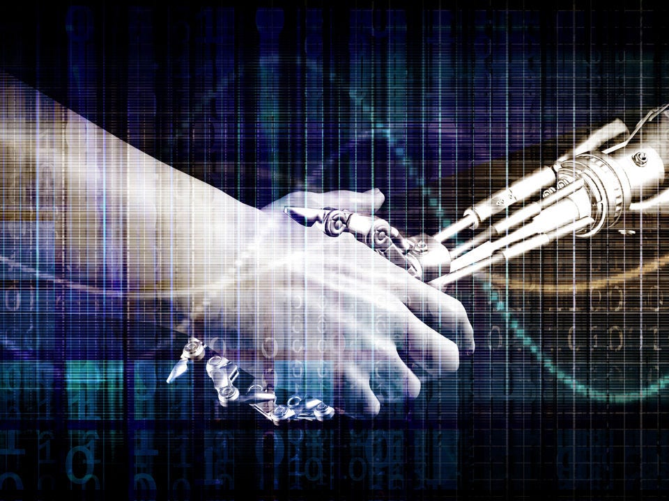 Human-robot handshake