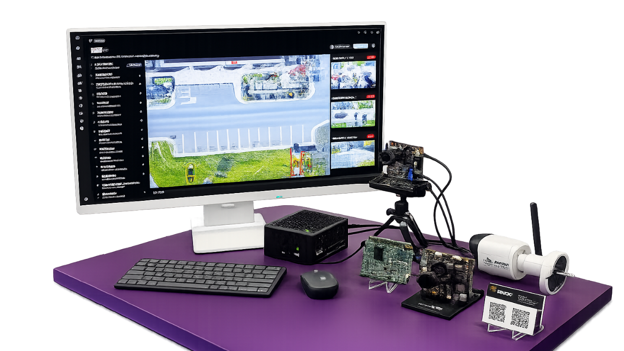 iENSO imaging video demo with screen and camera in lab