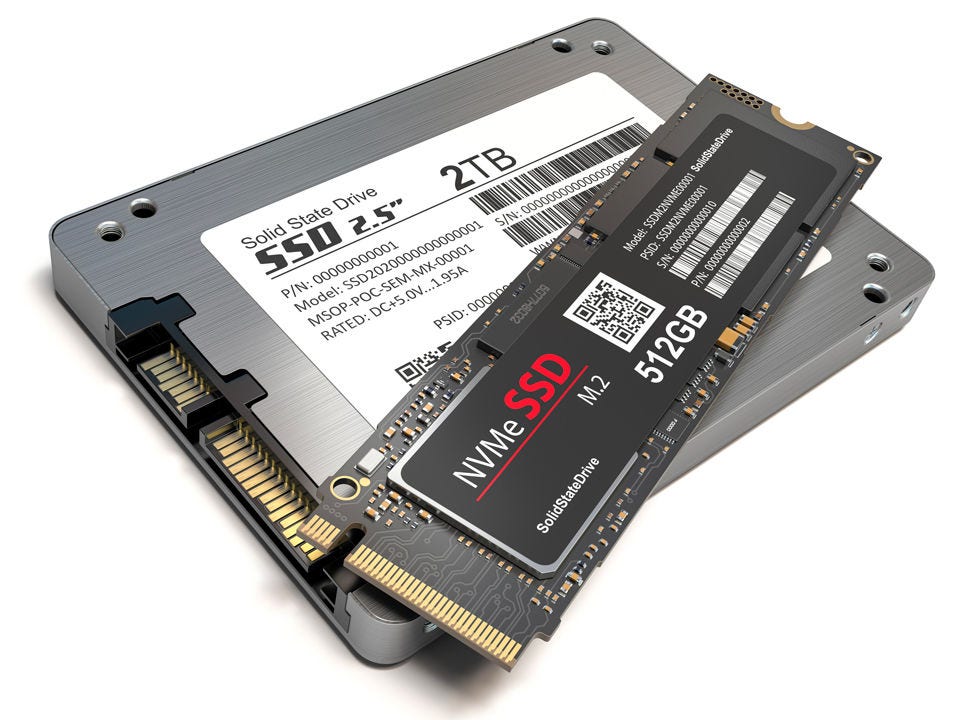 SSD with NVMe SSD on top of it