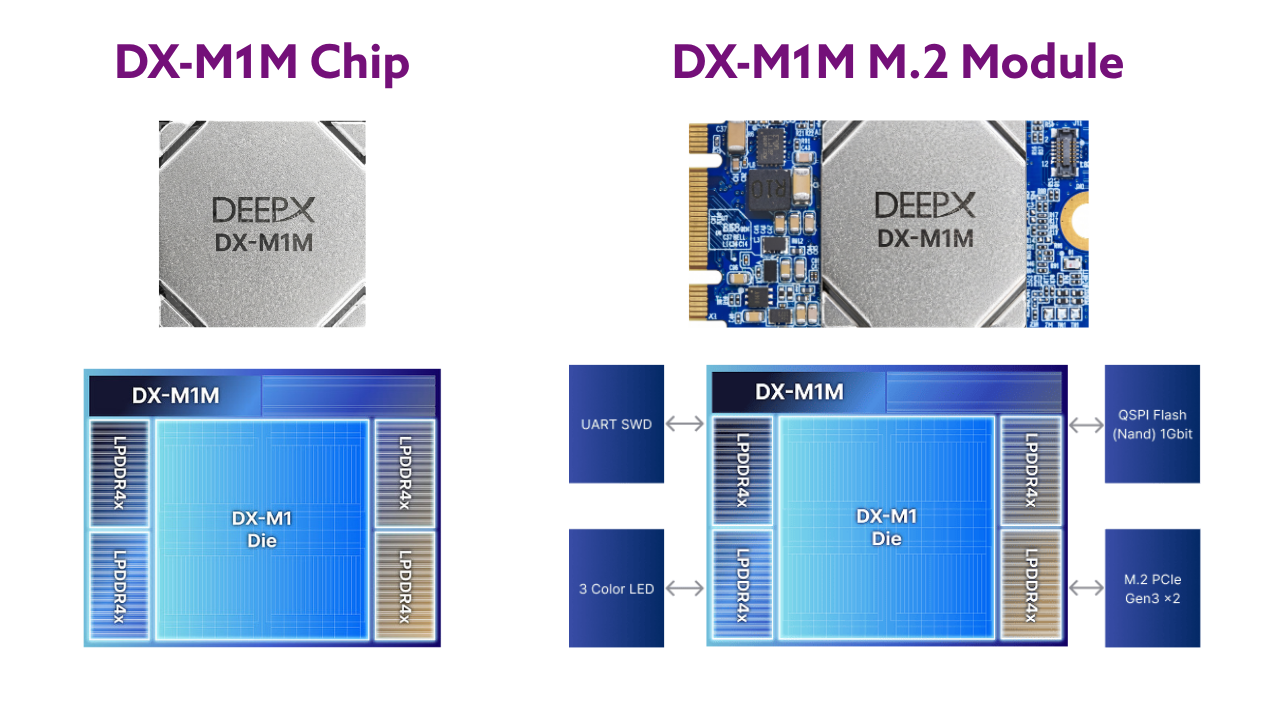 DX-M1M SoCs and M.2 Modules