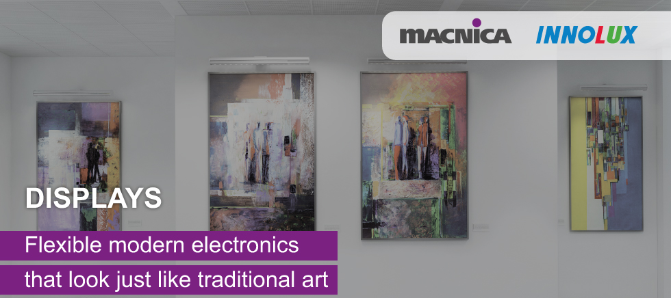 Displays: Flexible modern electronics that look just like traditional art