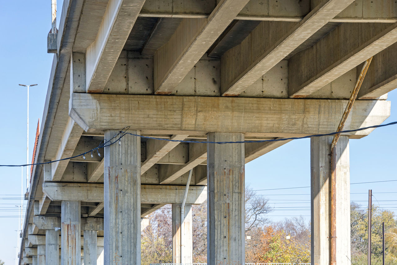 Under a bridge