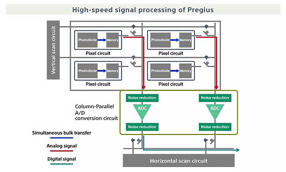 High-speed signal processing of Pregius flowchart