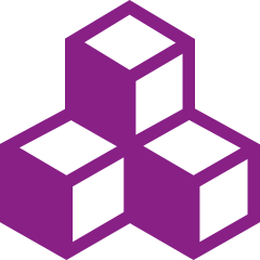 3 stacked cubes icon