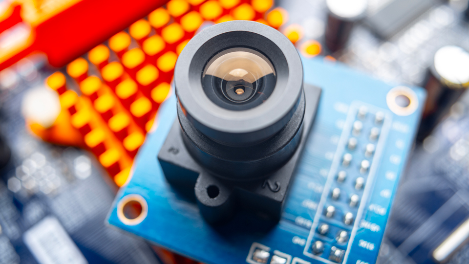 Camera on circuitboard
