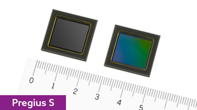 Sony Pregius S image sensor with ruler