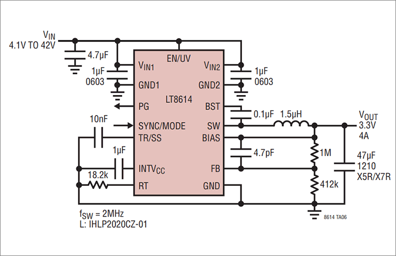 Figure 6：From the datasheet（circuit with 3.3V output setting ）