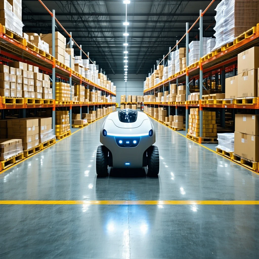 Supply Chains and Logistics Autonomous-robot-in-a-wharehouse