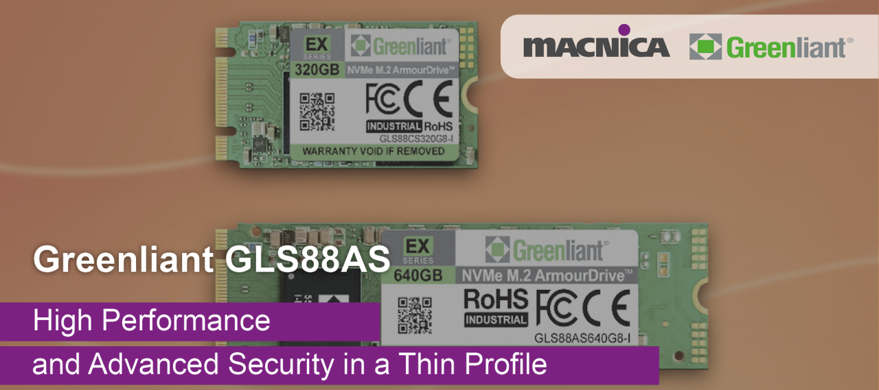 Greenliant GLS88AS, High performance and Advanced security in a Thin profile