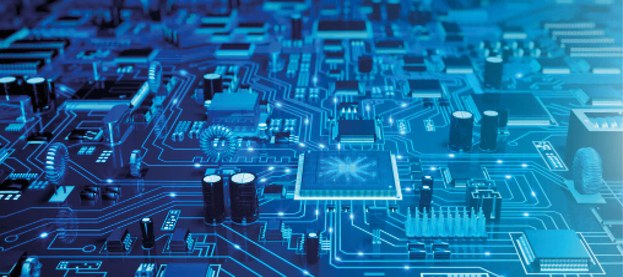 An electronic circuit.